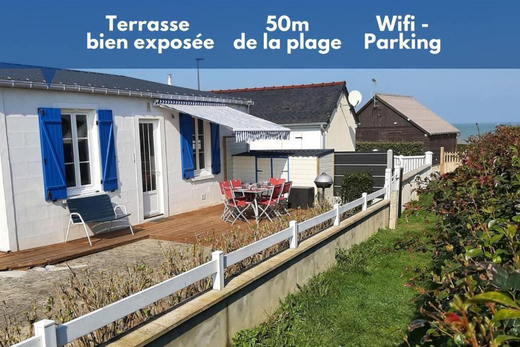 Les Heures Tranquilles - Vue Mer - 50M De La Plage Saint-Côme-de-Fresné Exterior foto